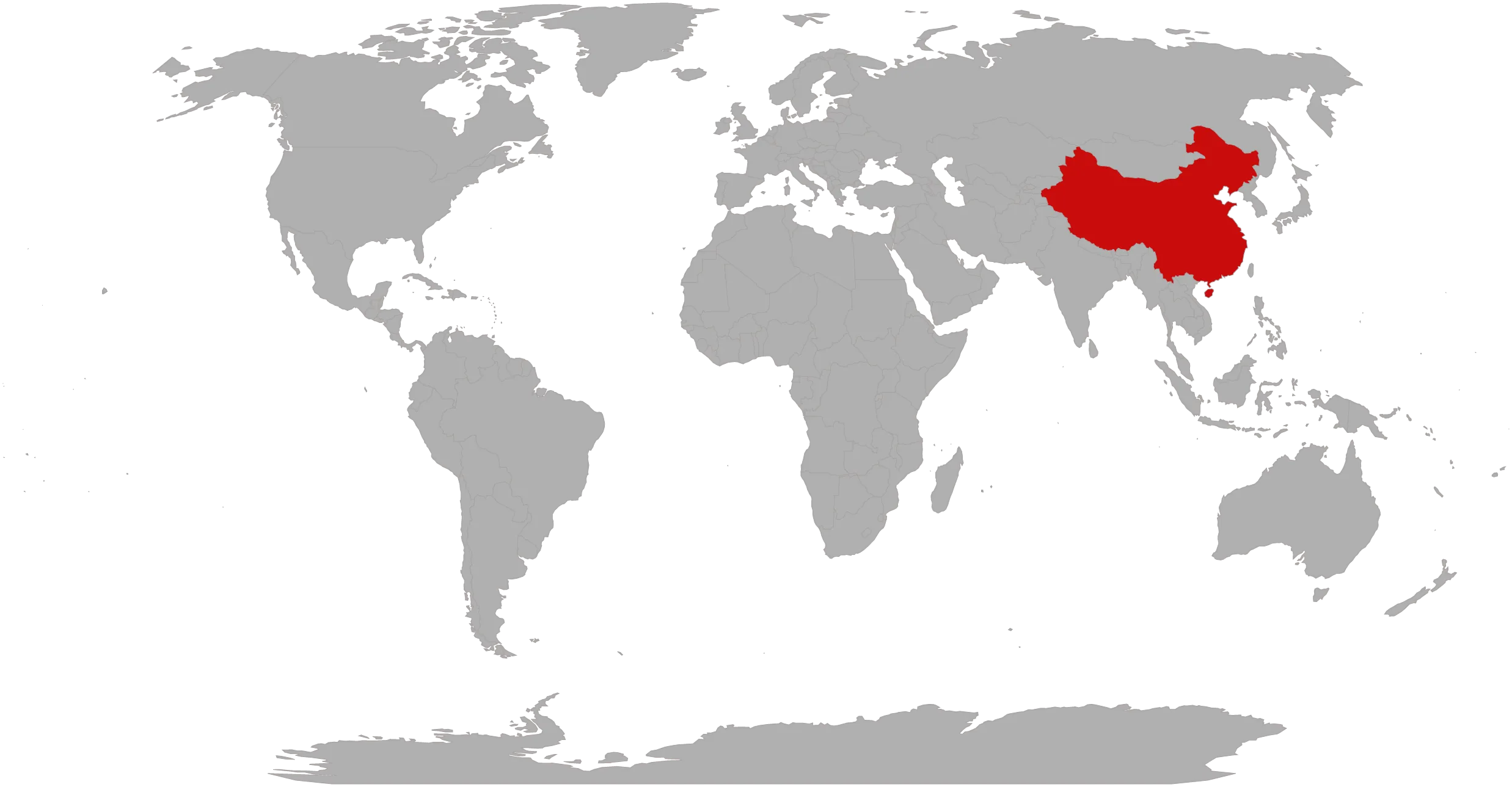 World map showing the regions CAC welcomes students from