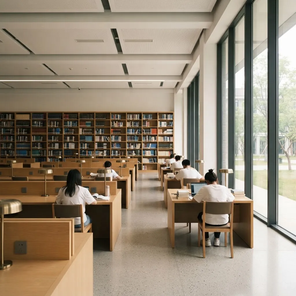 Beihang University library reading room