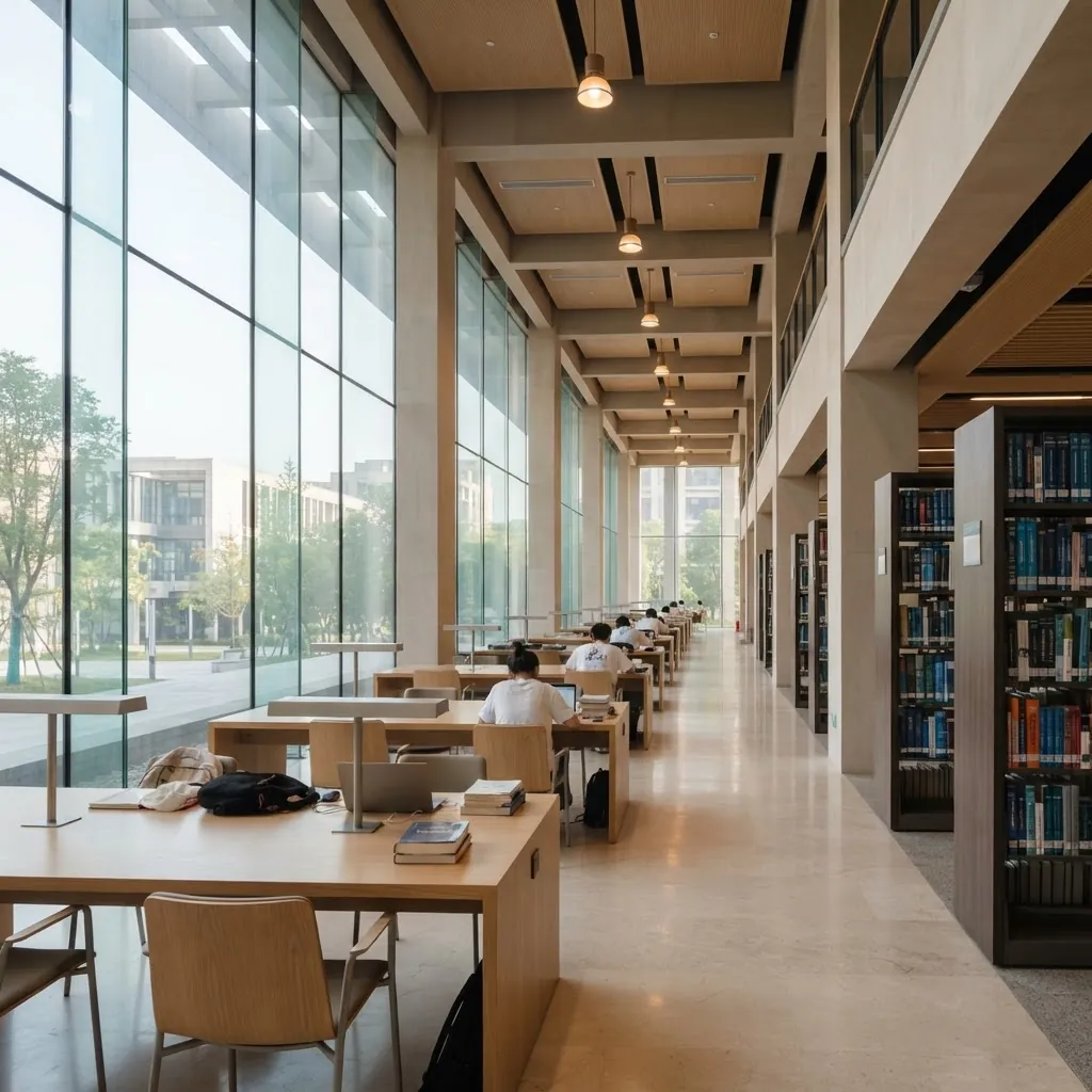 Beijing Institute of Technology library reading room
