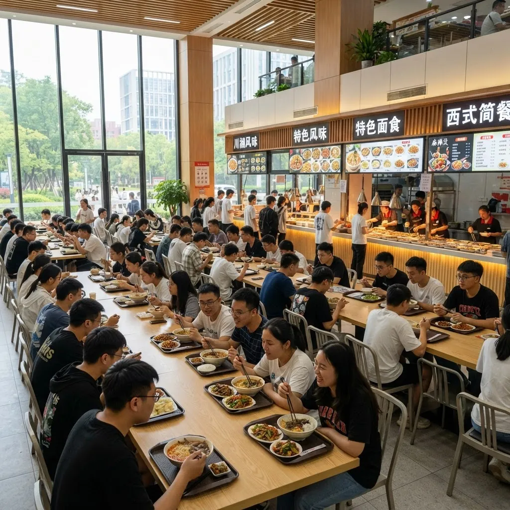 Dining hall at Peking University