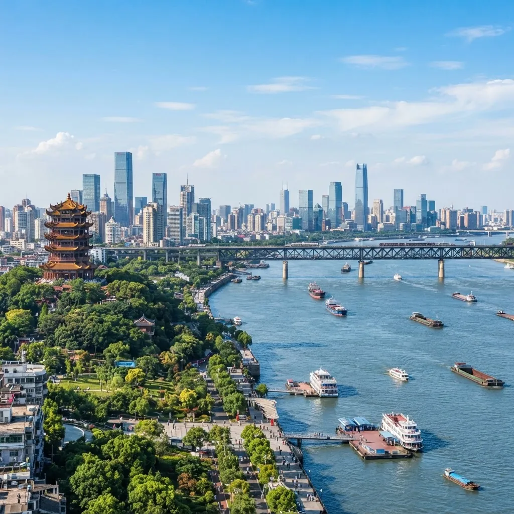 Wuhan skyline