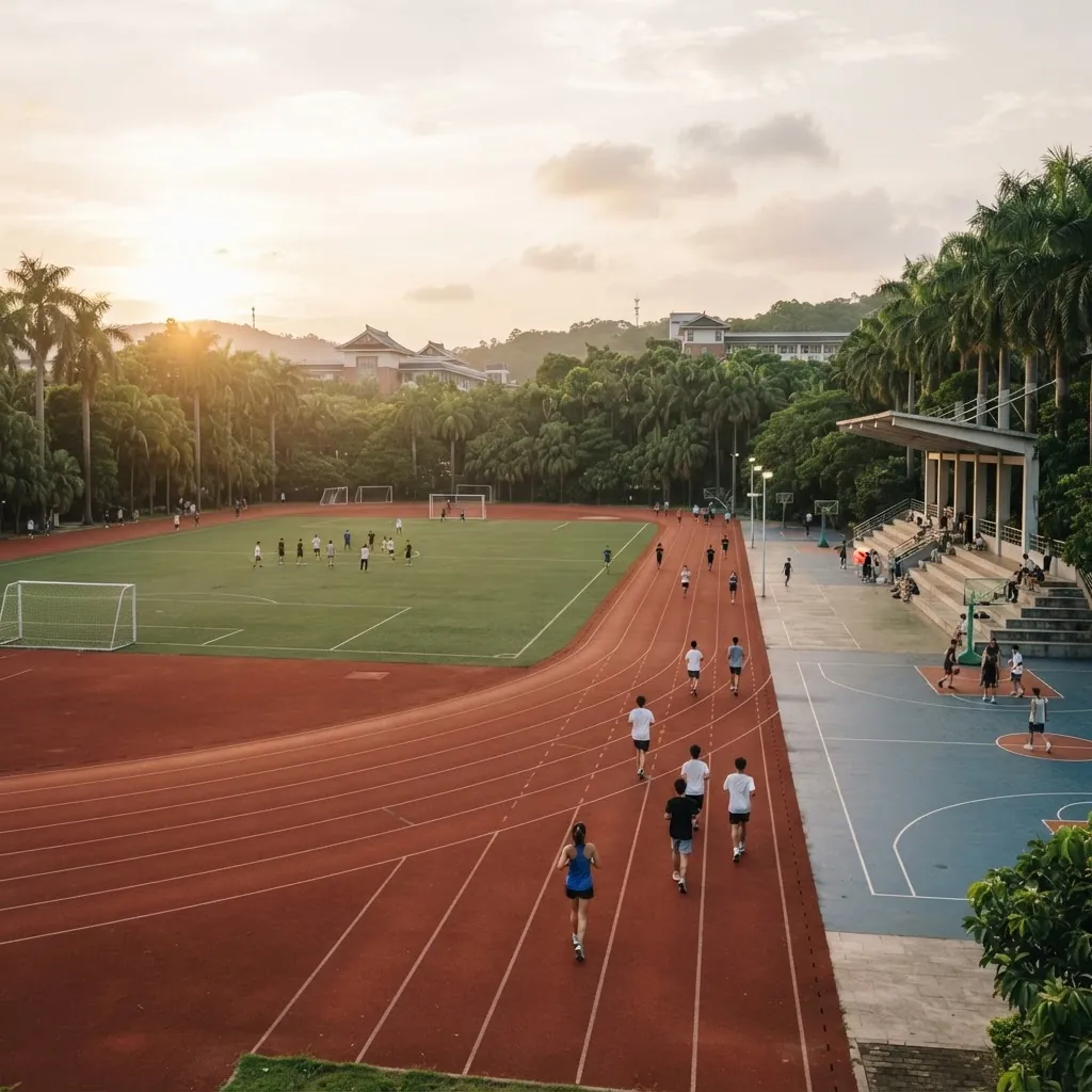 Running track and sports fields at Sun Yat-sen University