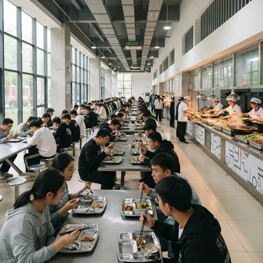 Student dining hall at Zhejiang University