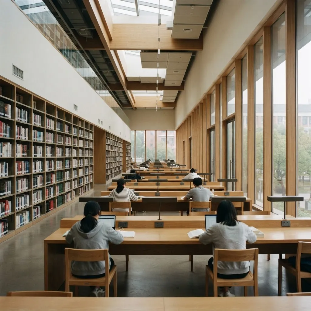 Southeast University library reading room