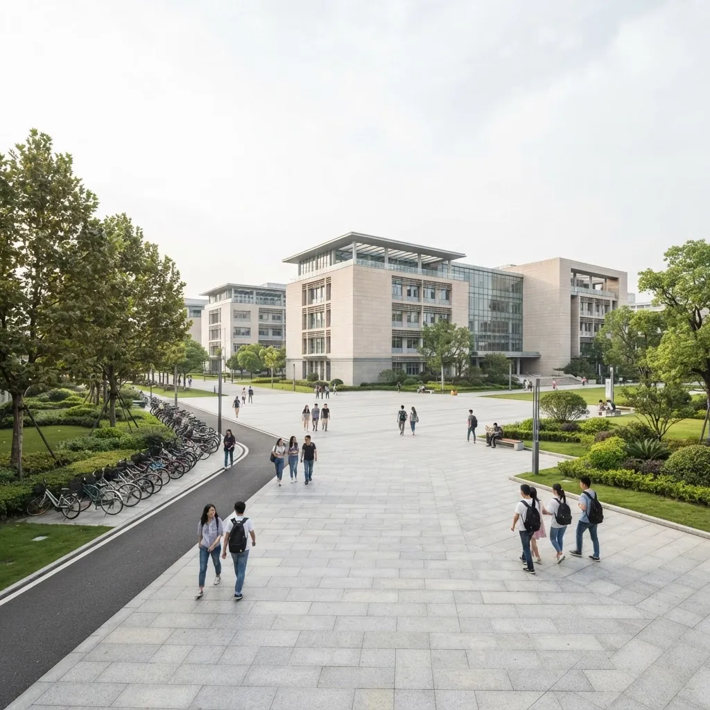 East China Normal University campus grounds and academic buildings