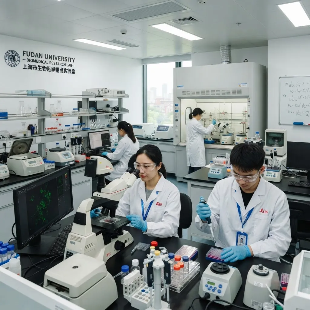 Biomedical research laboratory at Fudan University