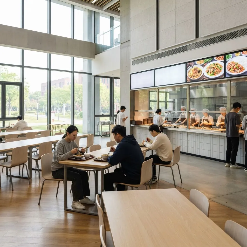 Dining hall at Shanghai Jiao Tong University