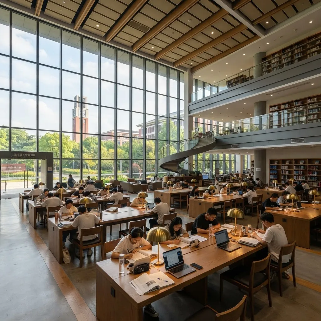 Shanghai Jiao Tong University library reading room