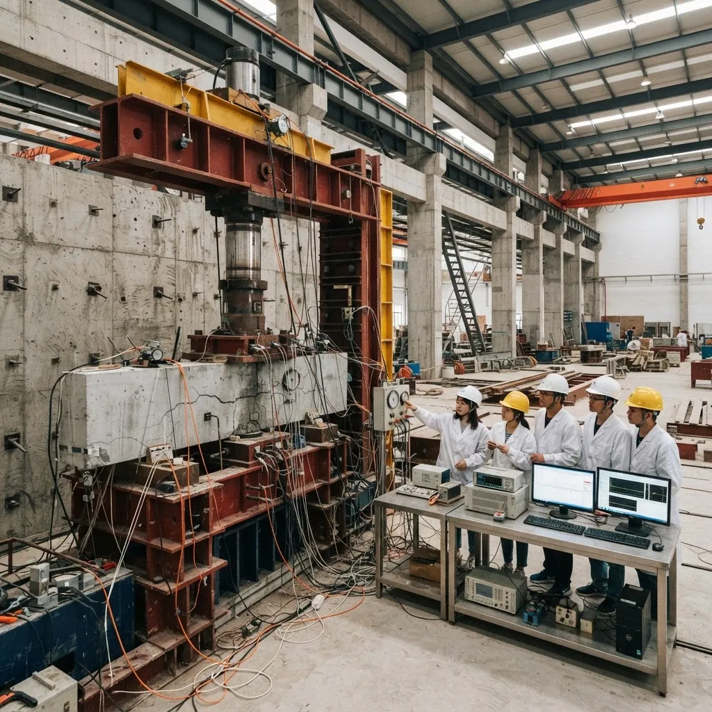 Civil engineering structural testing laboratory at Tongji University