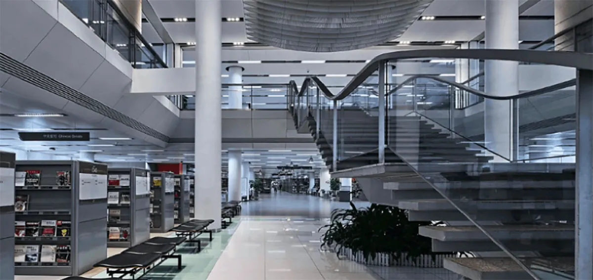 Library study space serving Tsinghua SIGS students
