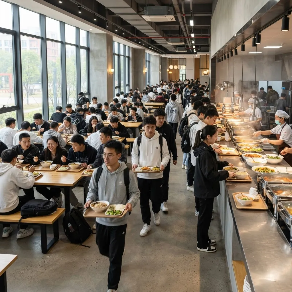 Student dining hall at Nankai University