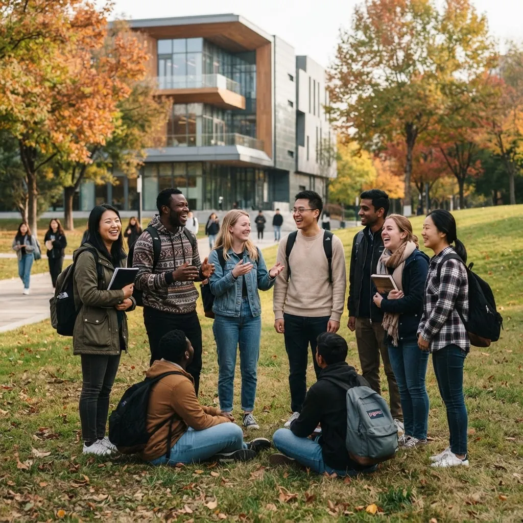 International and Chinese students together on the Nankai University campus
