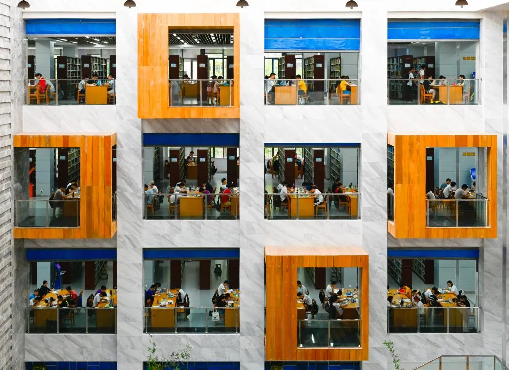 China University of Geosciences library reading room