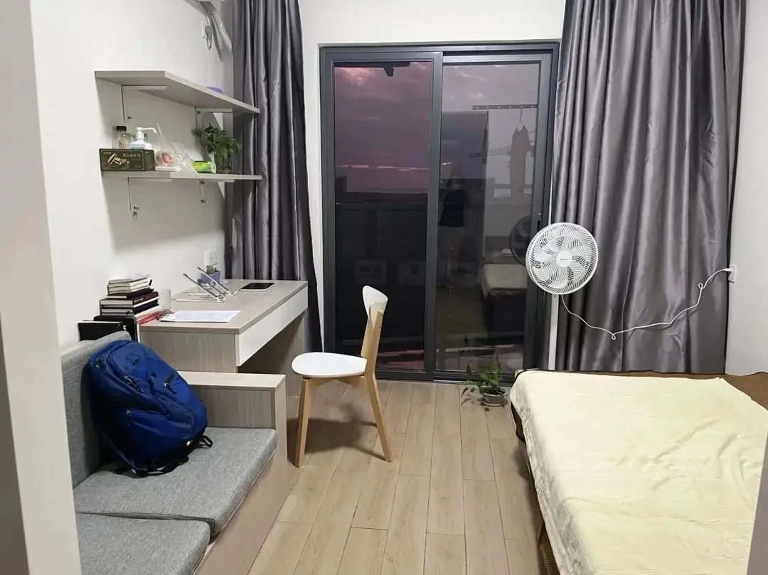 International student dormitory room at Wuhan University of Technology