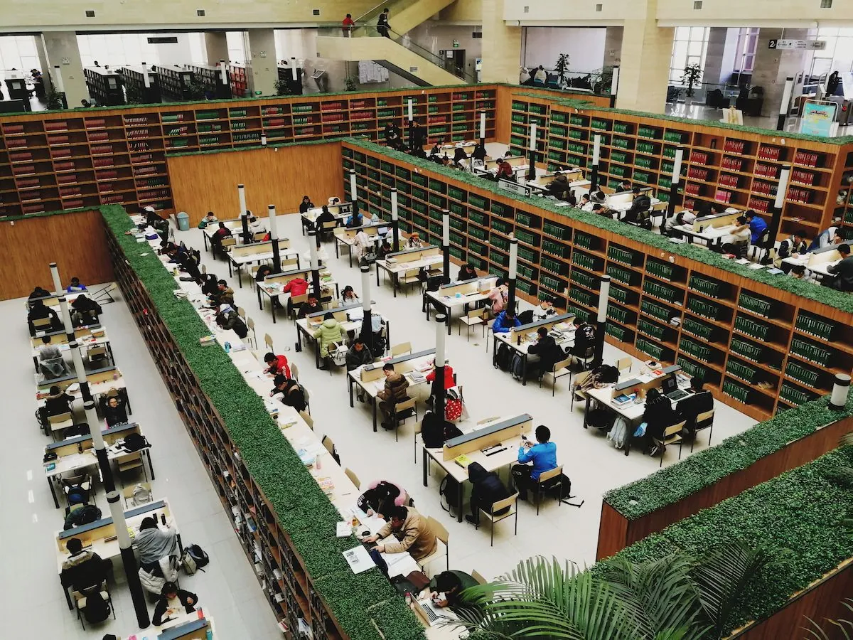Wuhan University of Technology library study space