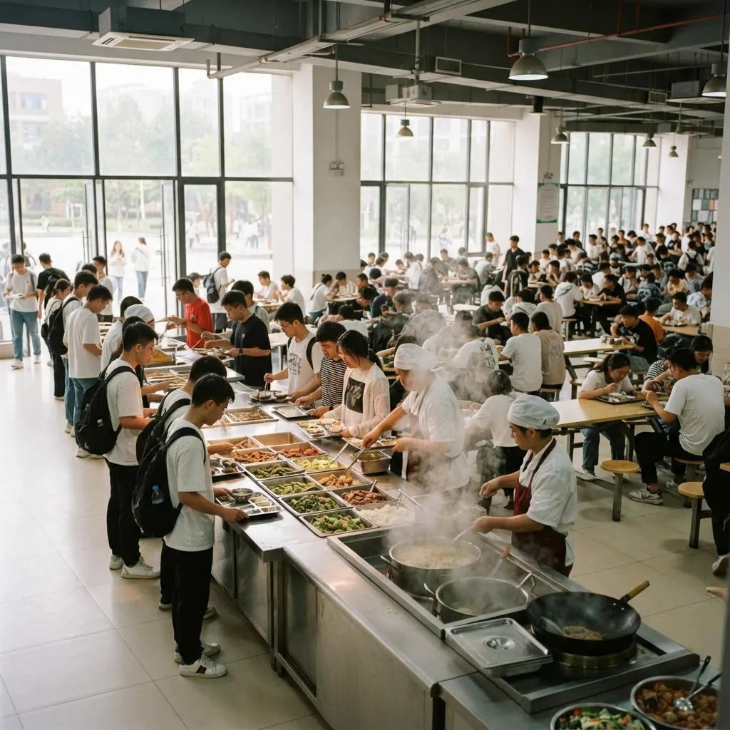 Student canteen at Wuhan University
