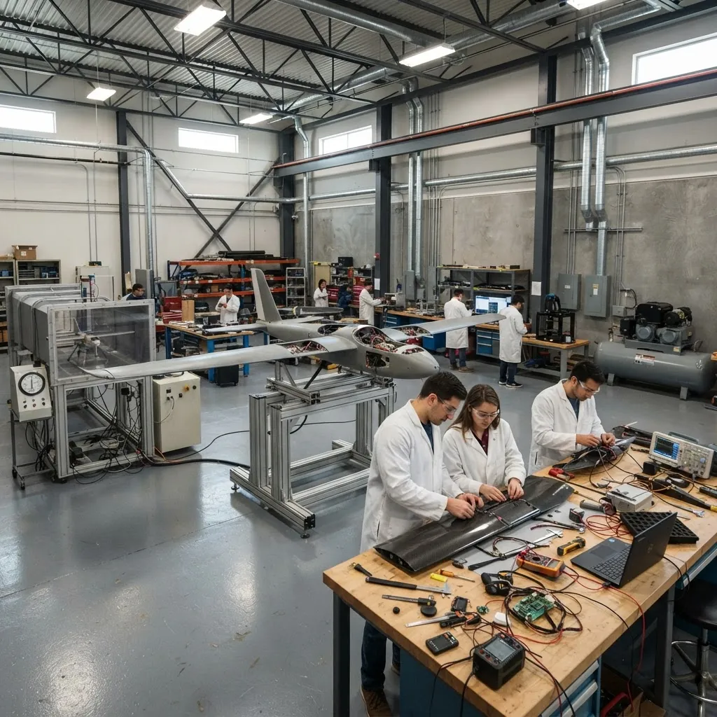 Unmanned aerial vehicle and aerospace engineering laboratory at Northwestern Polytechnical University